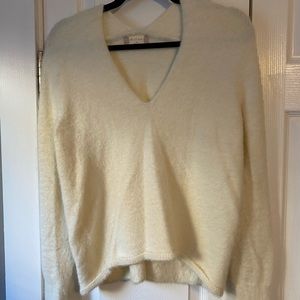 Altar’d State Fuzzy Cream Sweater size M